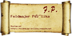 Feldmajer Pólika névjegykártya